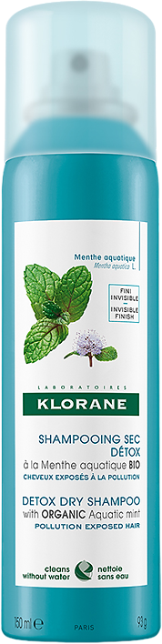 Klorane шампунь сухой Детокс с экстрактом Водной мяты спрей 150 мл 1 шт