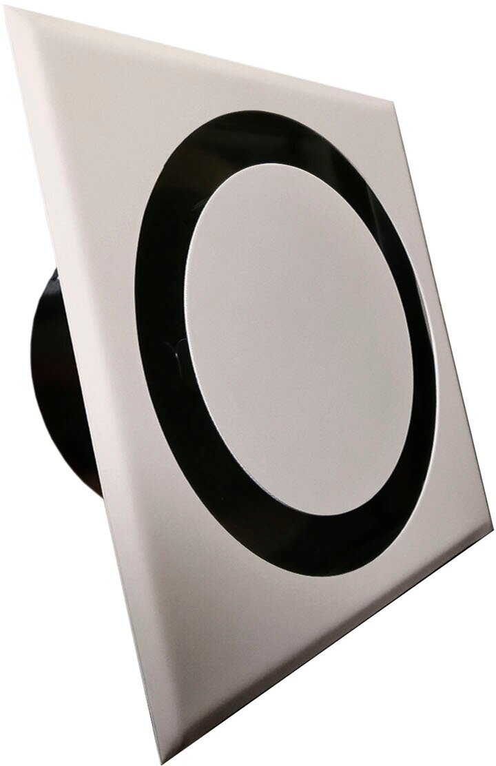 Диффузор приточно-вытяжной на магнитах регулируемый НД-150 декоративный металлический белый - фотография № 1