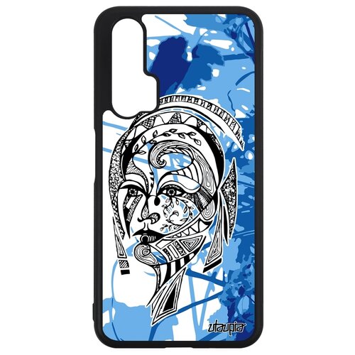 фото Чехол на смартфон huawei nova 5t, "портрет женщины" цветок девушка utaupia