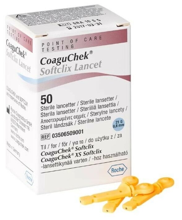 CoaguChek ланцеты Softclix, 50 шт.