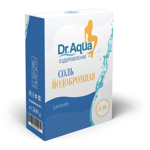 dr aqua соль для ванн молодость кожи алоэ 500 г Dr. Aqua Соль для ванн Йодобромная, 500 г