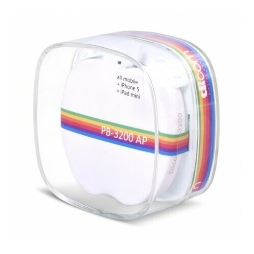 Аккумулятор внешний Dicom PB-3200 White 37200₽