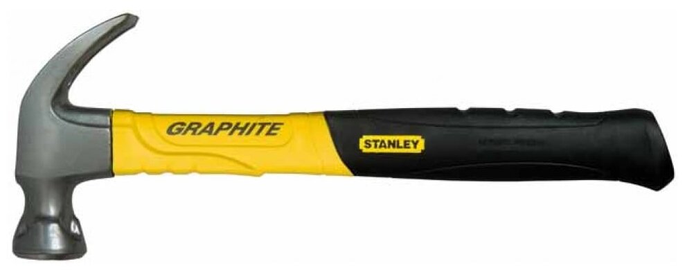 Молоток столярный 450гр с гвоздодером GRAPHITE STANLEY 1-51-505