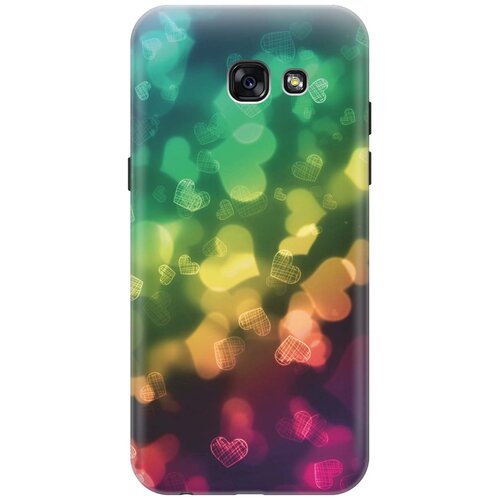 фото Re:paчехол - накладка artcolor для samsung galaxy a5 (2017) с принтом "сердечки"