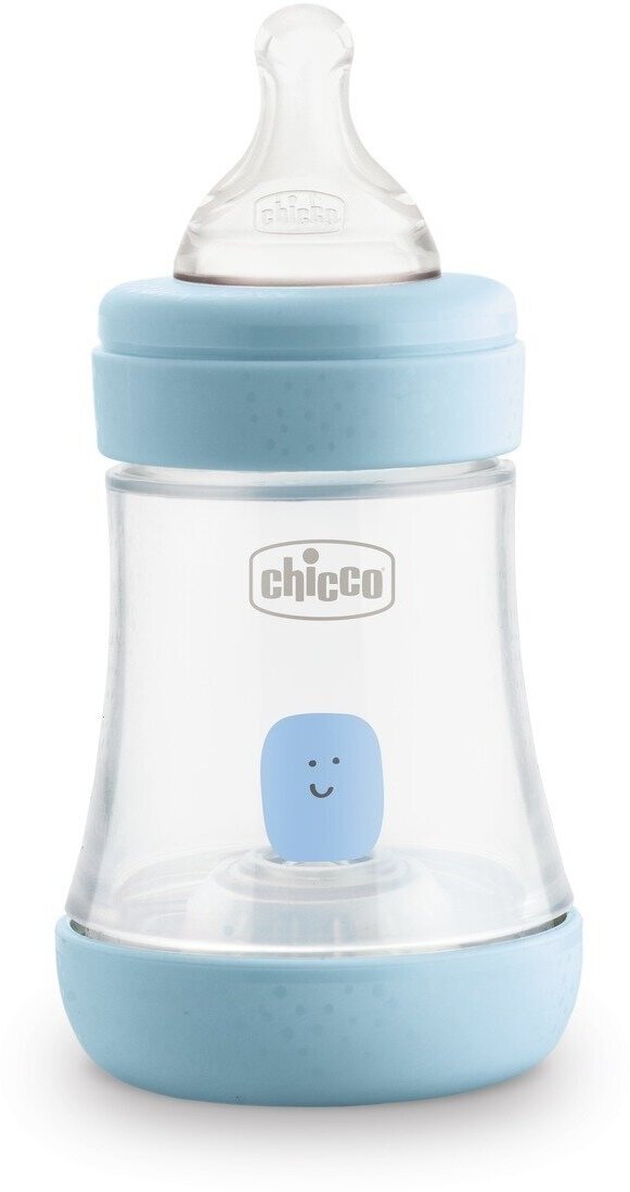 Бутылочка Chicco Perfect5 Boy 0мес.+, силиконовая соска медленный поток, РР, 150 мл.