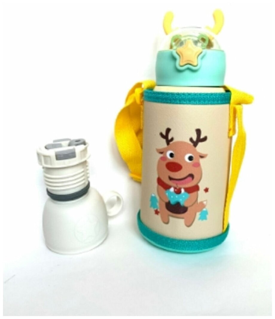 Детский креативный термос с чашкой 550мл - фотография № 4
