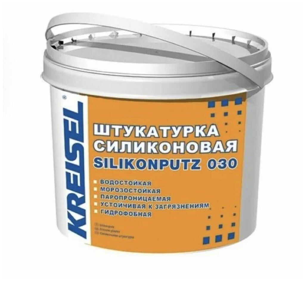 Силиконовая декоративная штукатурка SILIKONPUTZ 030 Kreisel, 25 кг