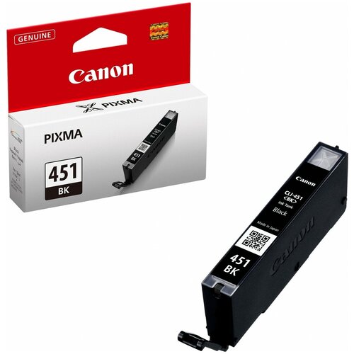 Картридж Canon CLI-451BK (6523B001), 337 стр, черный