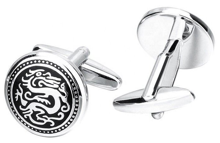 Запонки GENTLETEAM, серебристый — фото 1