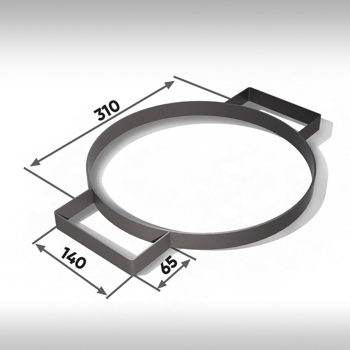 Кольцо-переходник под казан для печи, мангала 310 мм.