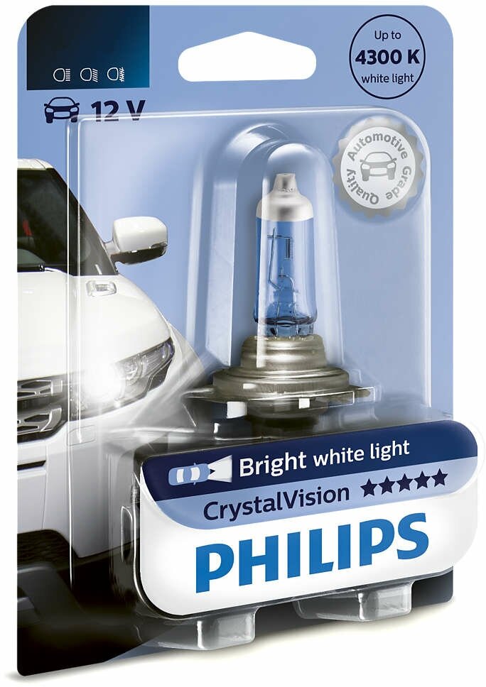 Лампа Philips H3 12V 55W PK22s B1 CrystalVision