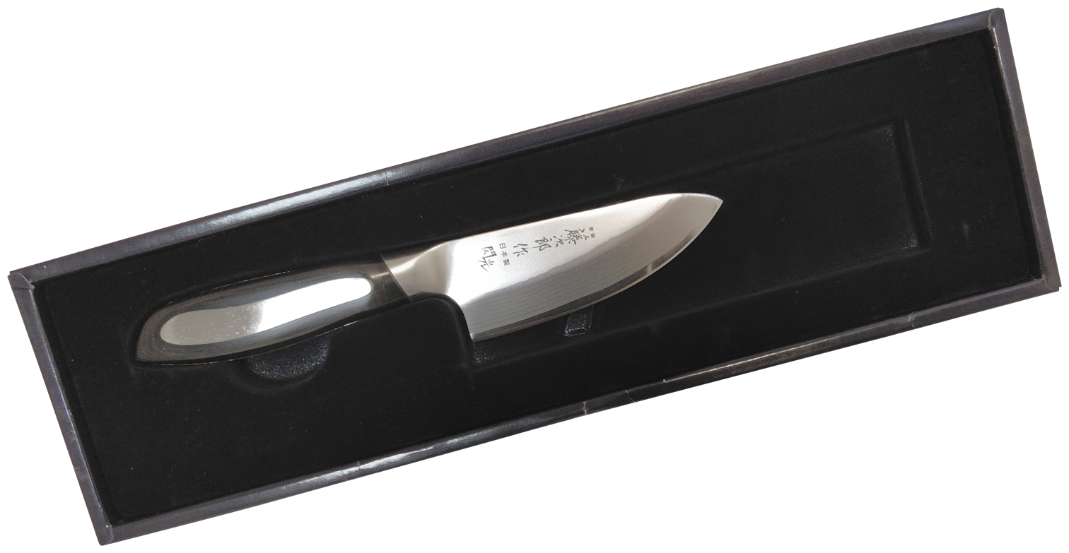 Нож деба мини Tojiro Flash, 105 мм, сталь VG10, 19 слоев, рукоять микарта - фото №9