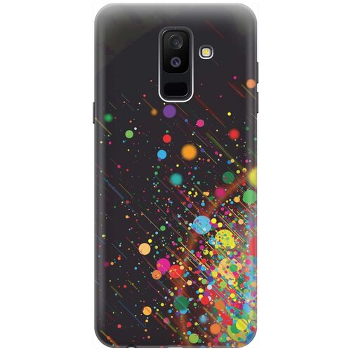 фото Gosso ультратонкий силиконовый чехол-накладка для samsung galaxy a6 plus (2018) с принтом "яркое настроение"