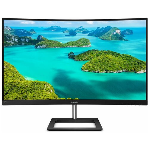 Монитор 27 PHILIPS 271E1CA/00 Black (VA, изогнутый, 1920x1080, 75Hz, 4 ms, 178°/178°, 250 cd/m, Mega DCR, +HDMI, +MM, F