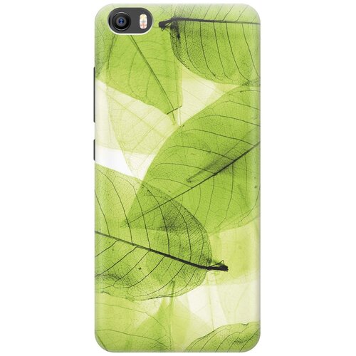 фото Cиликоновый чехол на xiaomi mi 5 / сяоми ми 5 с принтом "зеленые листья" gosso
