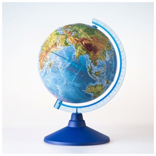 Глобус физический рельефный «Классик Евро», диаметр 250 мм глобусы rotondo глобус физический 10 6 см с экваториальным креплением
