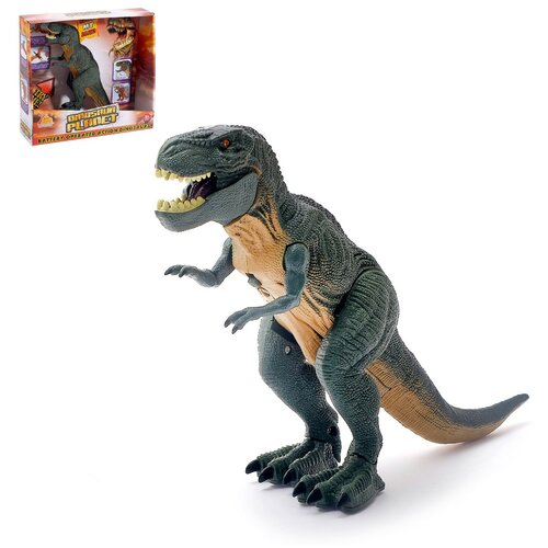 Купить Динозавр Рекс, работает от батареек, световые и звуковые эффекты 1540909 ., Сима-ленд