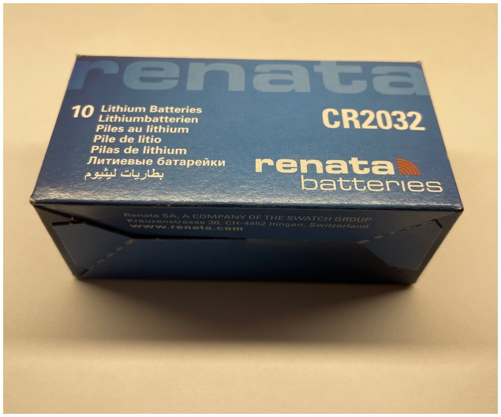 Батарейка Renata CR2032 литиевая (Lithium 3V) 2шт