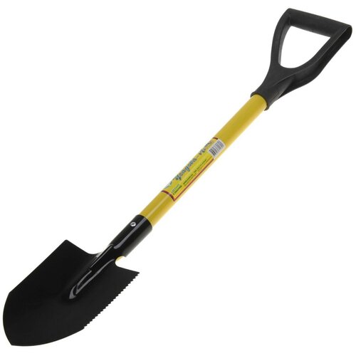 Лопата автомобильная, L = 85 см, металлический черенок, с ручкой