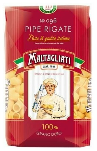 Maltagliati Макаронные изделия Pipe rigate Рожок рифленый крупный, 450 г, 4 шт. - фотография № 2