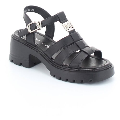 фото Босоножки bonavi женские летние, размер 39, цвет черный, артикул 31w21-17-022