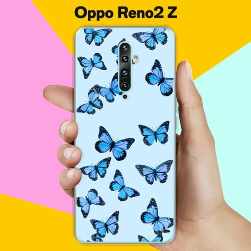 Силиконовый чехол на Oppo Reno2 Z Бабочки / для Оппо Рено 2 Зет дизайнерский силиконовый чехол для oppo reno2 z