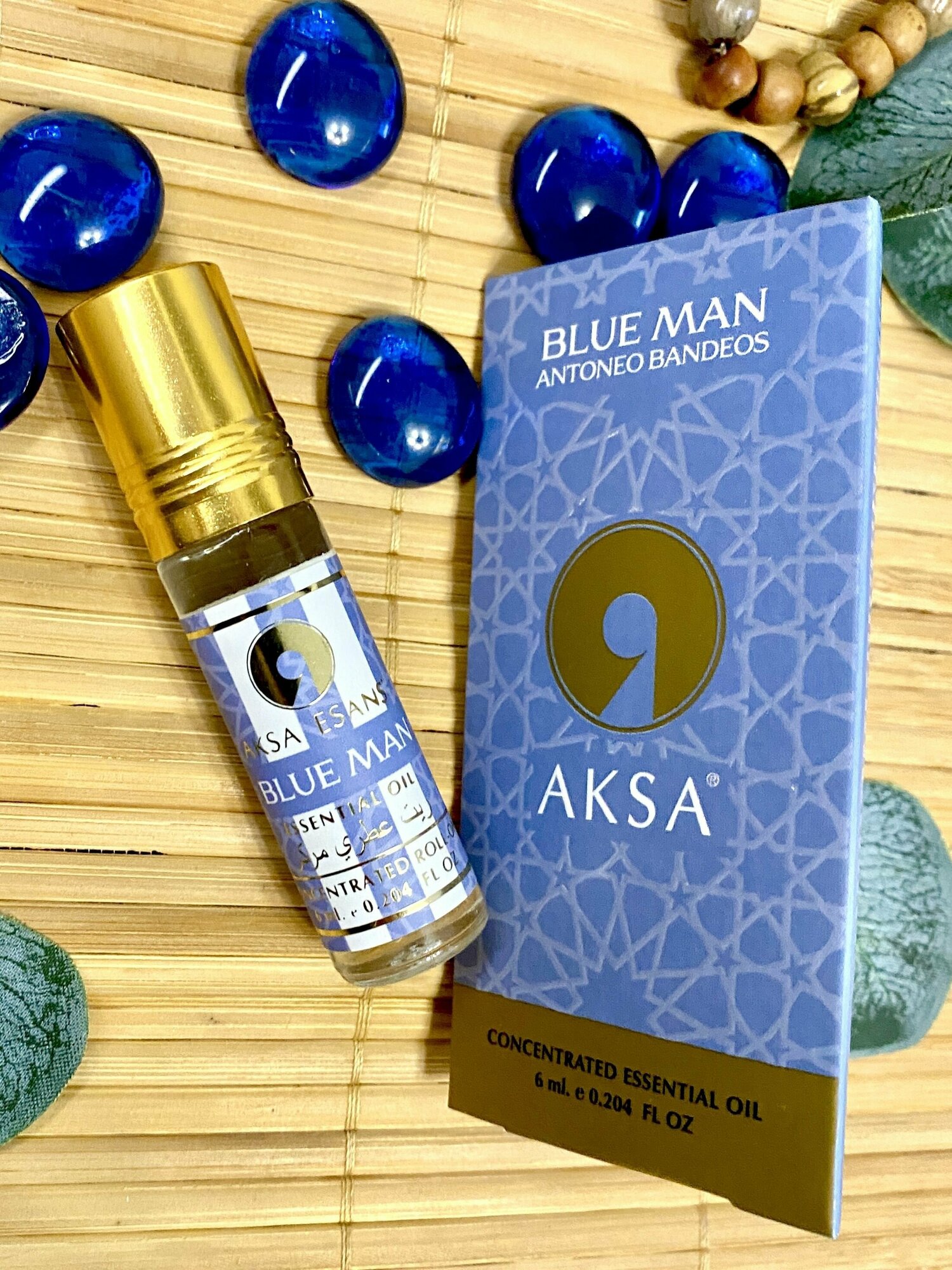 Духи мужские масляные AKSA ESANS Blue Man, Акса Эсанс, мужской аромат, Блу Мэн / парфюм, духи-масло, 6мл