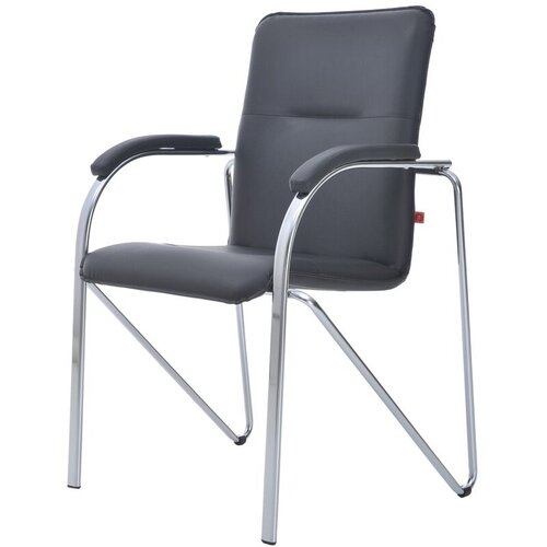 Конференц-кресло Samba Chrome черное (искусственная кожа/металл хромированный)