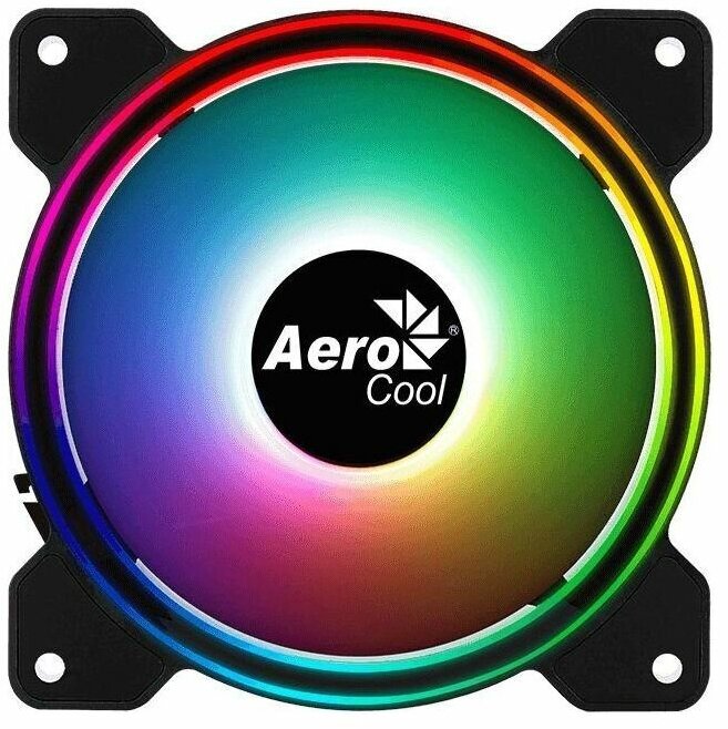 Вентилятор Aerocool Saturn 12F 120x120mm 4-pin (Molex)20dB 140gr LED Ret