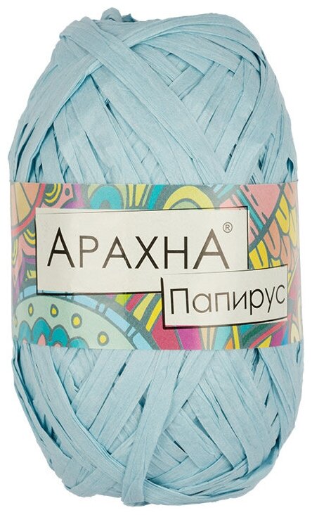 Пряжа ARACHNA Papyrus 100% целлюлоза 40 г 50 м 05 голубой