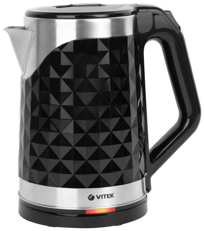 Чайник электрический VITEK , 1800Вт, черный - фото №1