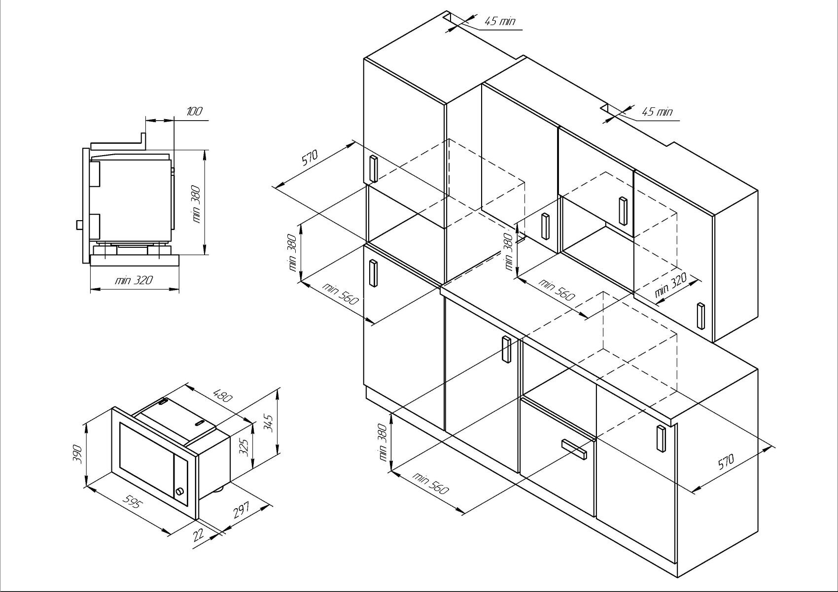 Микроволновая печь встраиваемая KUPPERSBERG HMW 655 B