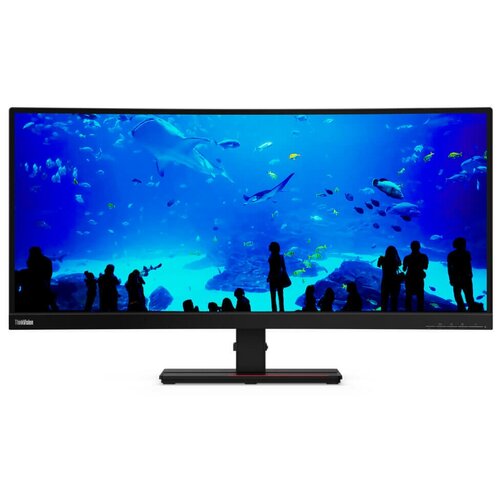 34 Монитор Lenovo ThinkVision T34w-20, 3440x1440, 60 Гц, *VA, черный