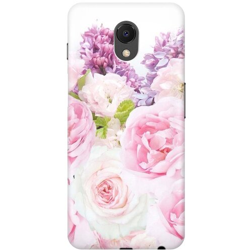 фото Cиликоновый чехол на meizu m6s / мейзу м6 эс с принтом "розовый букет" gosso