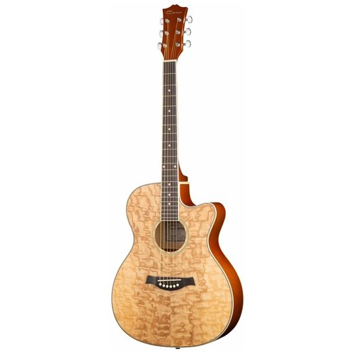 caraya f641eq bk электро акустическая гитара с вырезом черная Акустическая гитара Caraya F565C-N