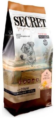 Сухой корм для собак Life Force Secret for Pets курица и злаки 1 уп. х 1 шт. х 15 кг (для мелких пород)