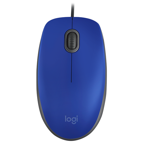 Мышь проводная Logitech M110 Silent, 1000 dpi, USB, серый (910-005490)
