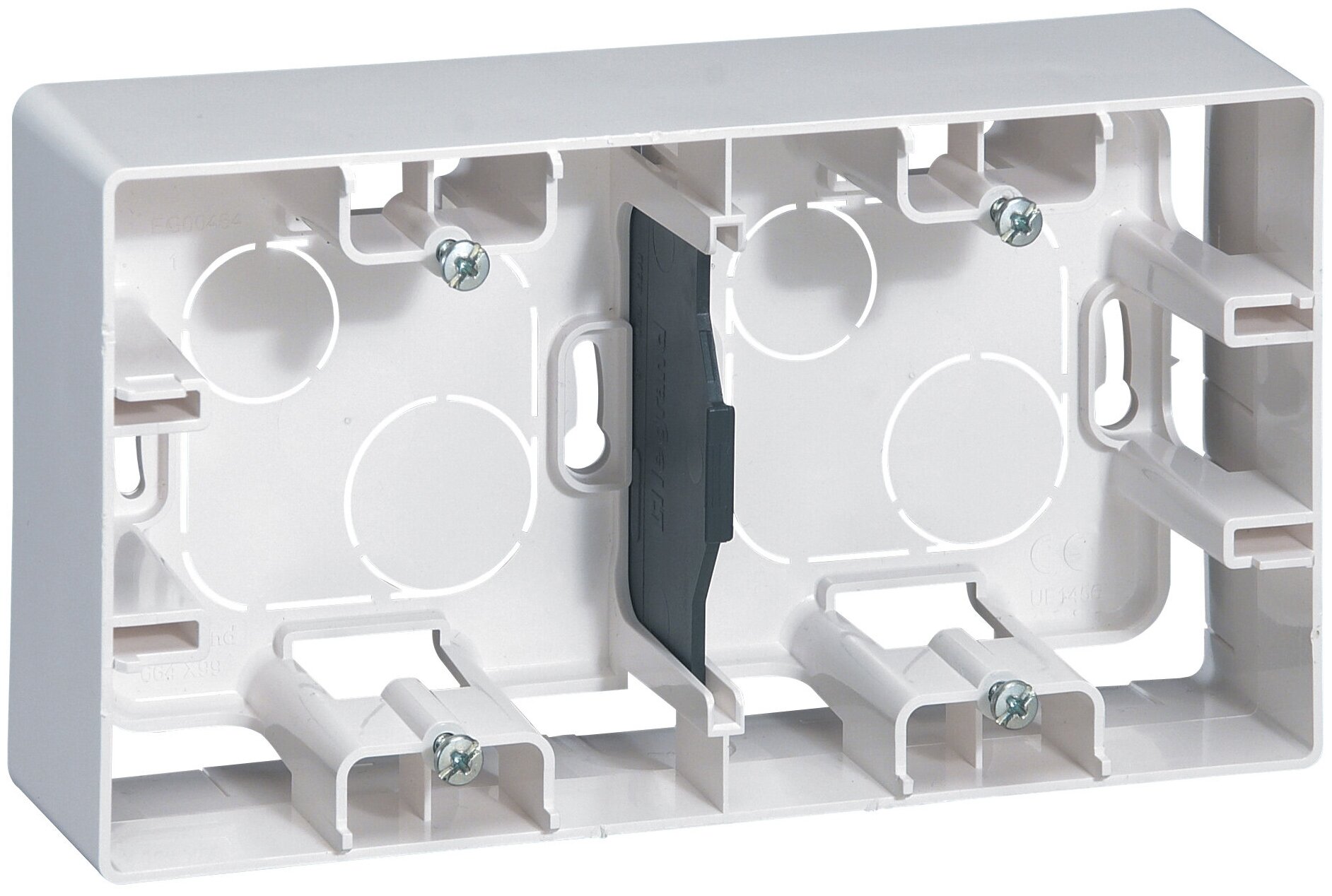 Коробка для наружн. монтажа 2-м Etika бел. Leg 672530