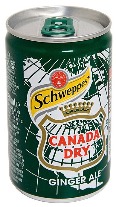 Schweppes Ginger Ale, 150мл ж/б, 1шт, Великобритания - фотография № 2