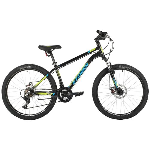 Горный (MTB) велосипед Stinger Element Evo 24 (2021) черный 14 (требует финальной сборки) stinger vega evo 27 5 2021 требует финальной сборки цвет фиолетовый размер 17