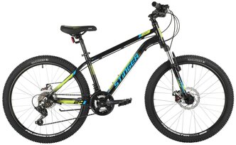 Подростковый горный (MTB) велосипед Stinger Element Evo 24 (2021) черный 14" (требует финальной сборки)