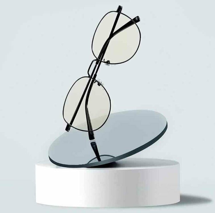 Очки защитные компьютерные Mijia Anti-Blu-ray Glasses Titanium Lightweight, розовое золото - фотография № 19