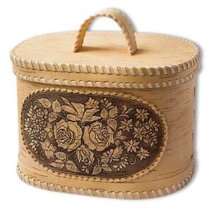 Берестяная <b>хлебница</b> Berendey BRD-8001 с крышкой