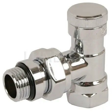 Запорно-регулирующий клапан 1/2" НР-ВР, угловой, тип RLV CX, Danfoss 003L0273 - фотография № 3