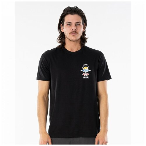 фото Футболка rip curl search essential black, размер m