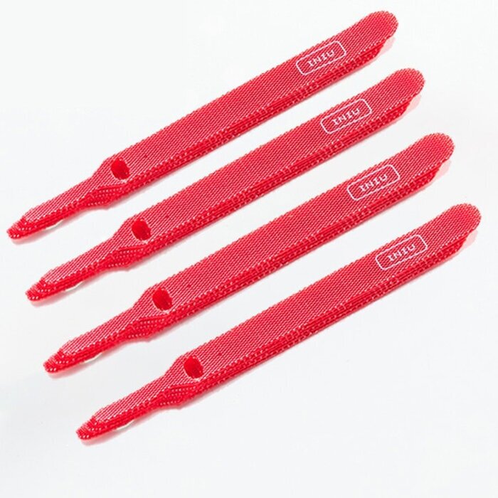 фото Органайзер проводов Iniu Red 1х12см, 20 шт.