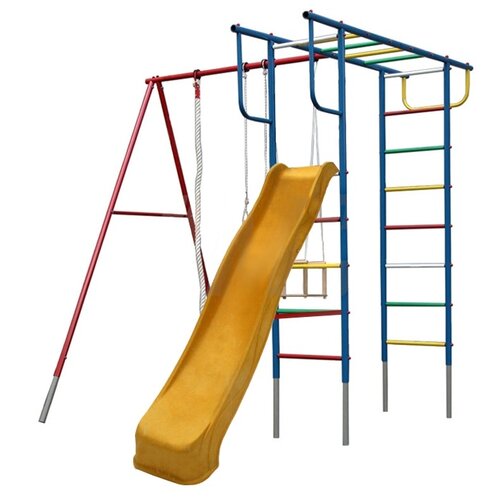 фото Уличный спортивный комплекс вертикаль "п" дачный с горкой 3,0 м