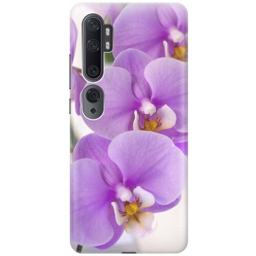 фото Ультратонкий силиконовый чехол-накладка для xiaomi mi note 10 / note 10 pro с принтом "сиреневые орхидеи" gosso
