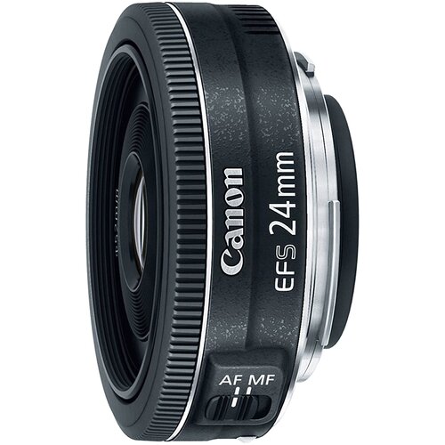 Объектив Canon EF-S 24mm f/2.8 STM, черный объектив canon rf 50mm f1 8 stm черный