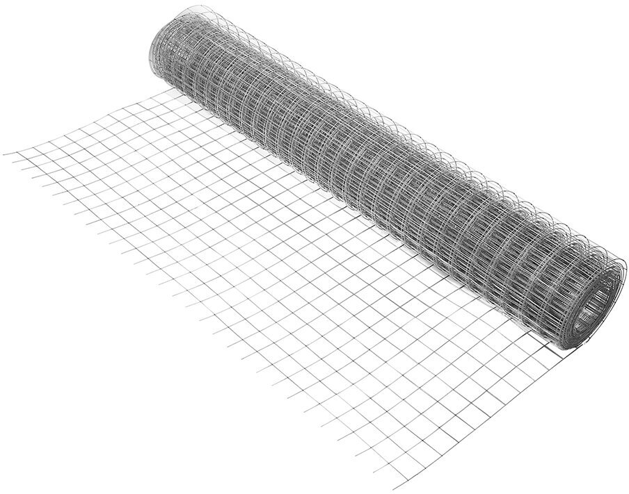 Сетка сварная оцинкованная 15х15 м d16 мм ячейка 50х50 мм
